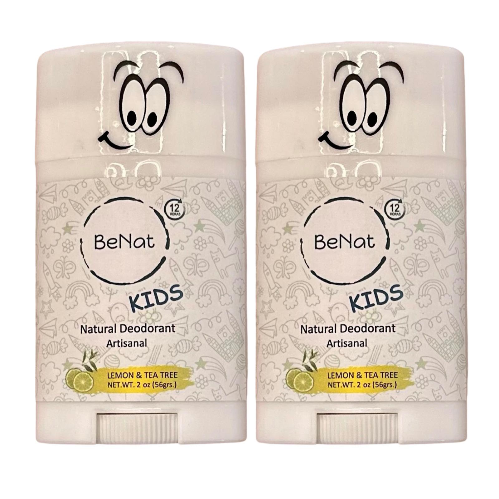 2-Pack all-Natural Deodorants for Kids & Teens