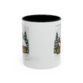 Winter Cabin Coffee Mug — Snowy Log Cottage with Cardinal Accent (11/15oz)