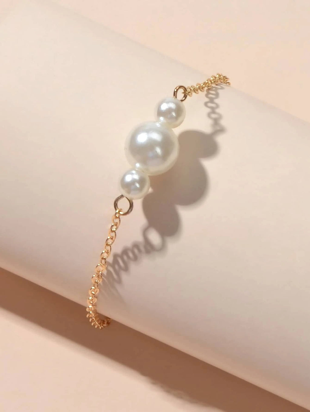 Retro Jewelry Pearl Charm Gold Silver Bracelet Teens Wholesale Price Accessories