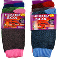 Heated Socks 6 Pairs Womens Winter Warm Work Thermal Heated Thick