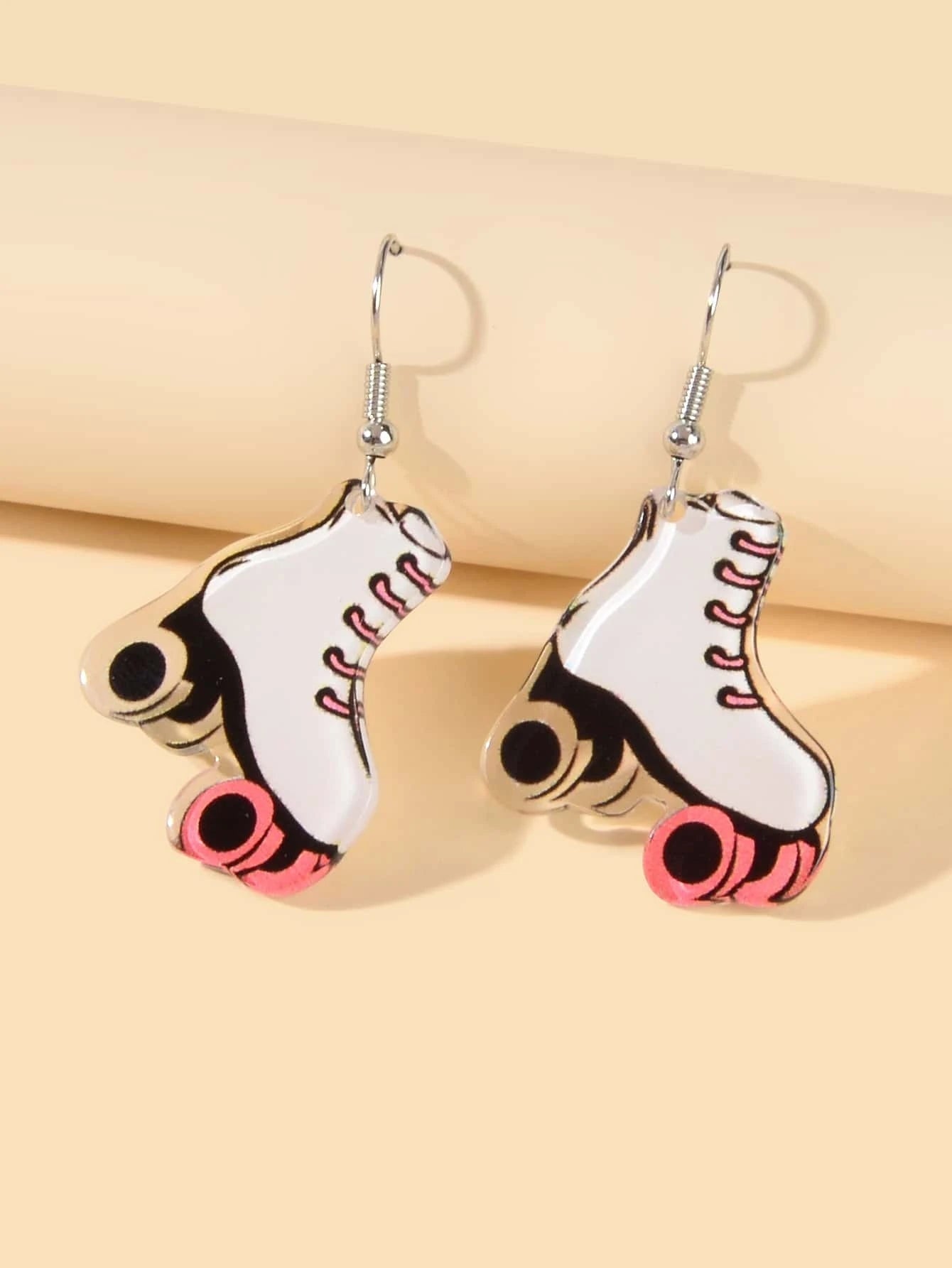 Acrylic Roller Skate Shoes Drop Dangle Party Earrings Girls Teens Accessories