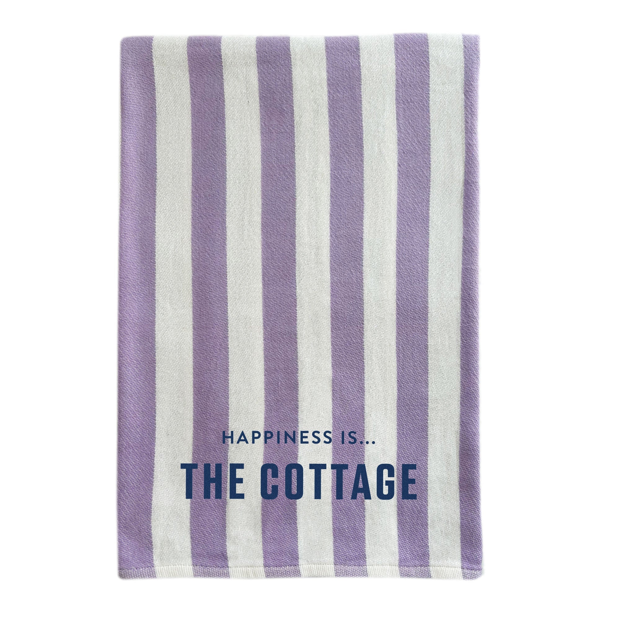 Everywhere Towel: Cottage, Stripe Lilac