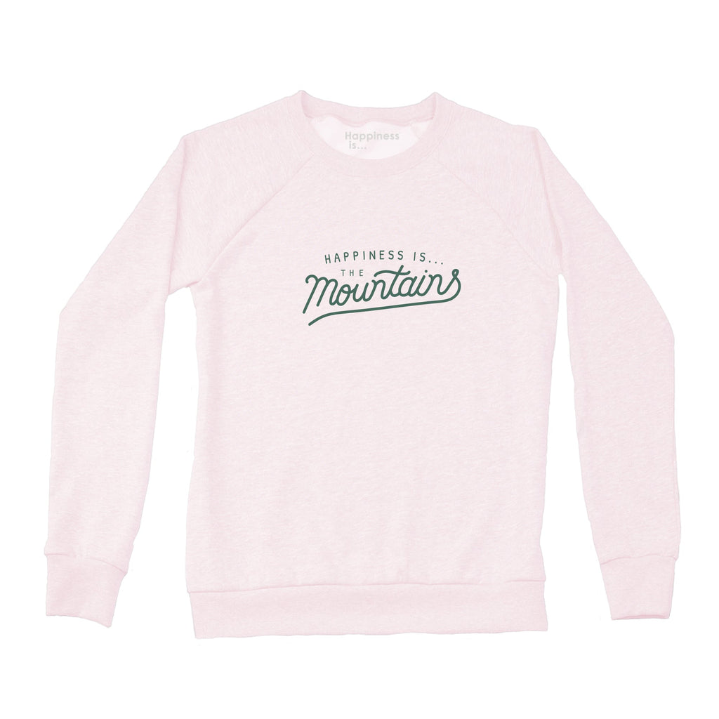 Women's Mountains Crew Sweatshirt, Ballet Pink