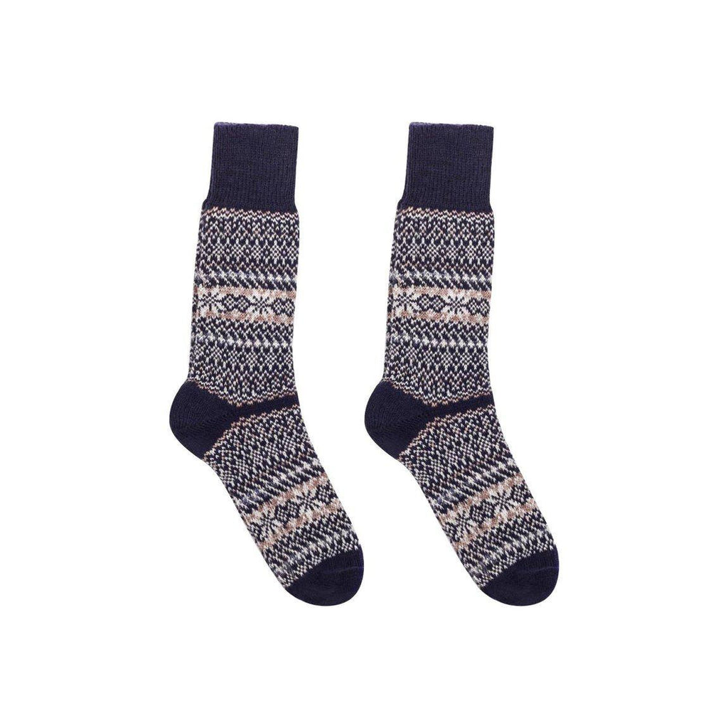 Nordic Socks Merino Wool in PERFORM™ (Sigrid - Navy) - Unisex