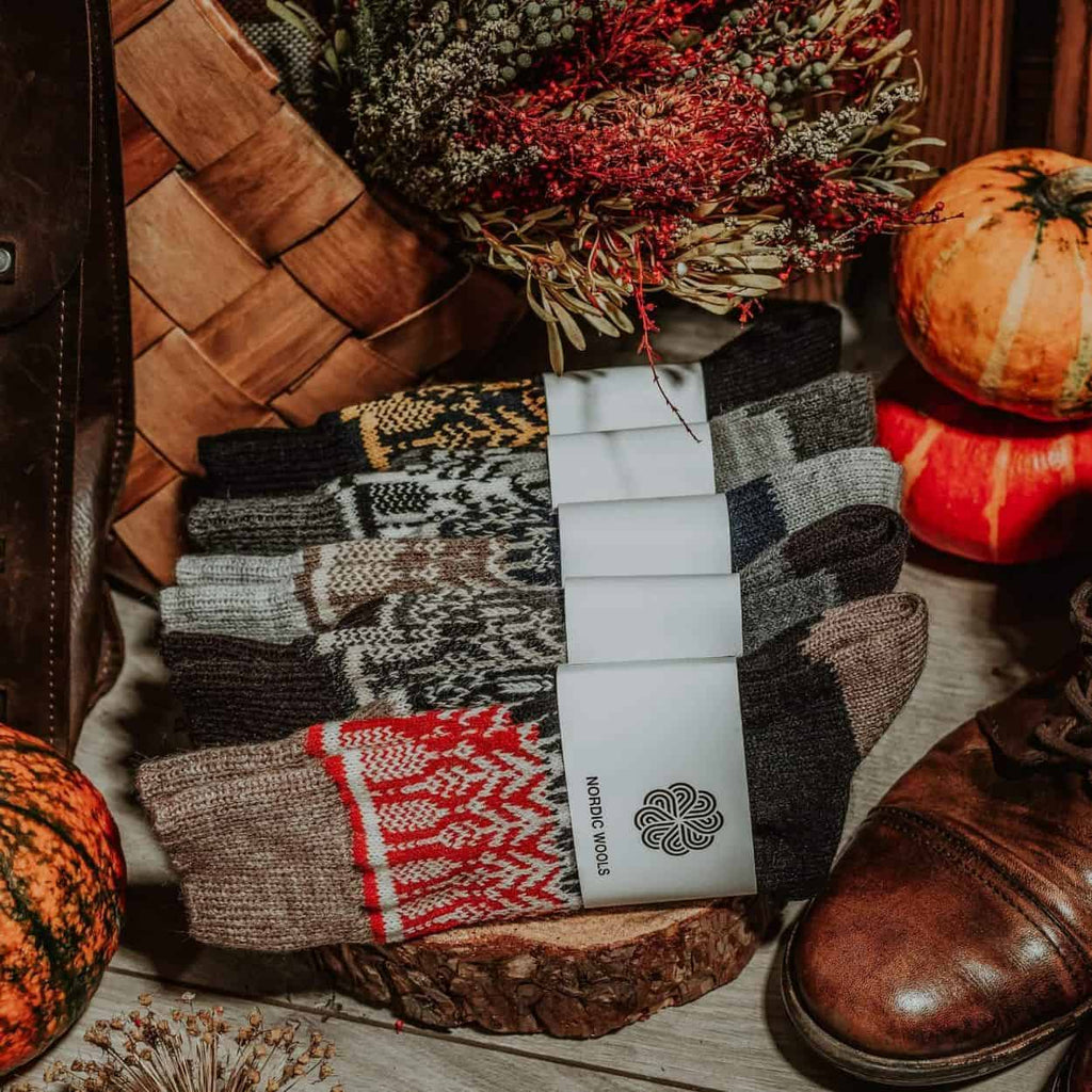 Nordic Socks Merino Wool 5 Pairs PERFORM™ Warm (Yule) - Unisex