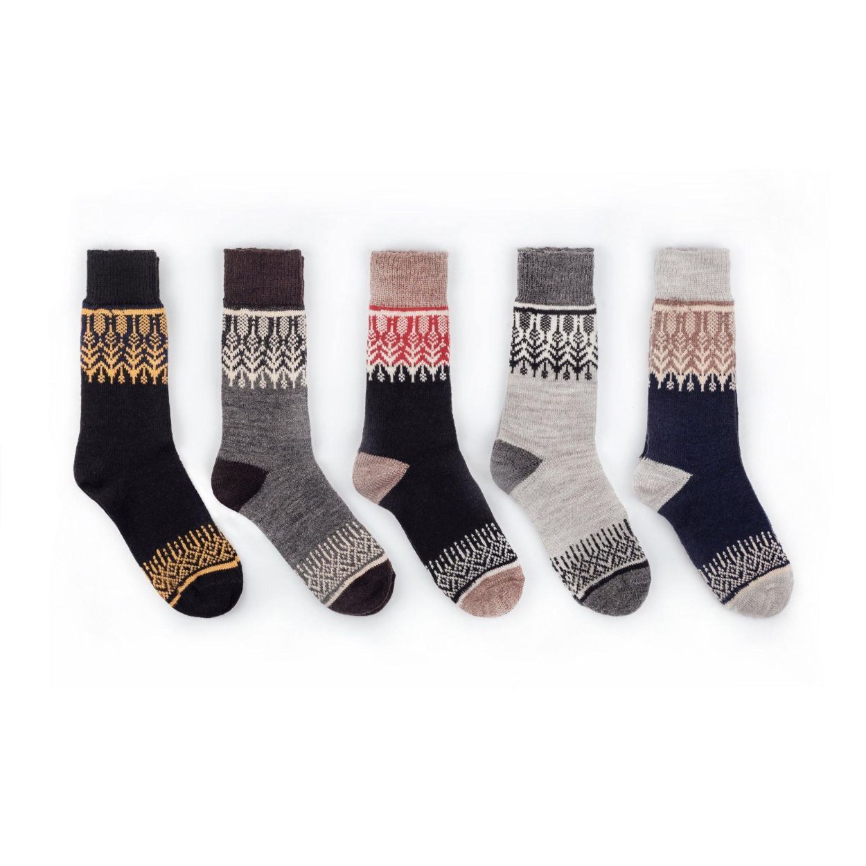 Nordic Socks Merino Wool 5 Pairs PERFORM™ Warm (Yule) - Unisex