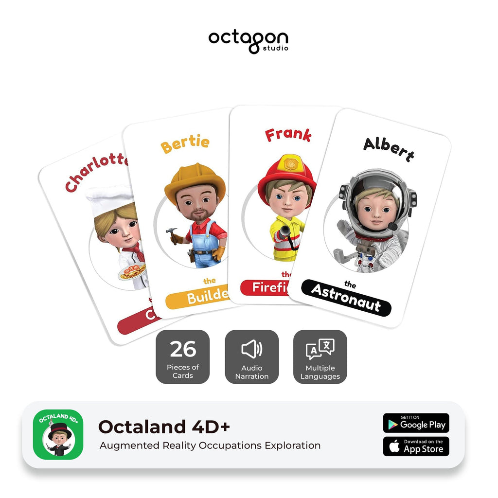 Octaland 4D+ Augmented Reality Cards
