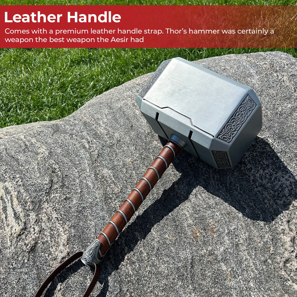 Thor’s Hammer from Norse Mythology, Cosplay Metal Version of Thor Mjölnir, 3.6 Kg, 1:1 Scale Movie Prop Replica of God of Thunder